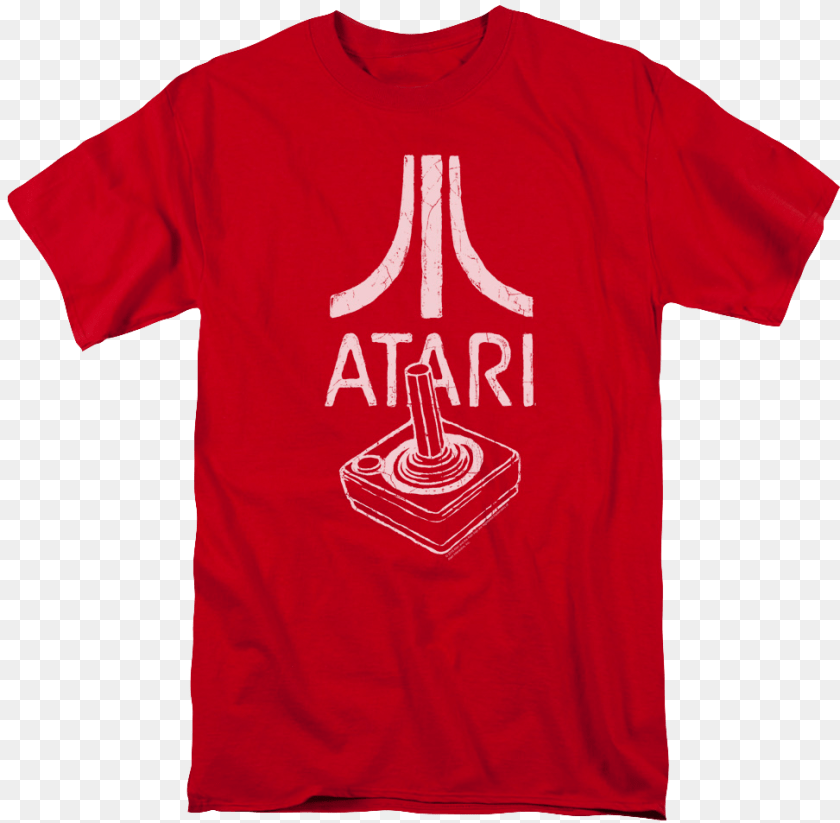 973x953 Red Joystick Atari Shirt All Valley Logo Karate Tournament, Clothing, T-shirt PNG