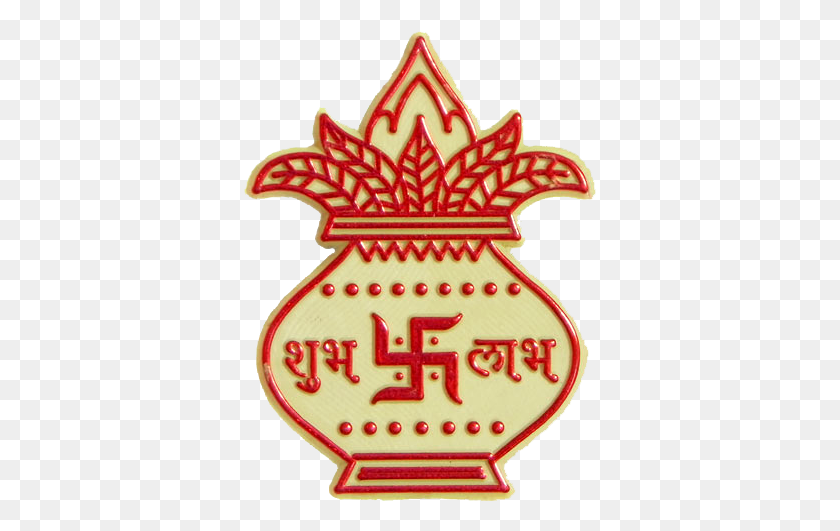 353x471 Red Kalash Shubh Labh Image, Logo, Symbol, Trademark HD PNG Download