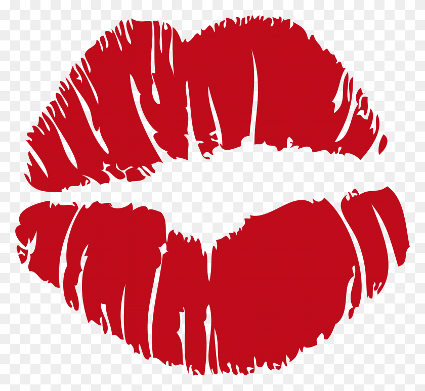 6873x6291 Red Kiss Print Clip Art Image Kiss Svg Free, Mouth, Lip, Lipstick HD PNG Download