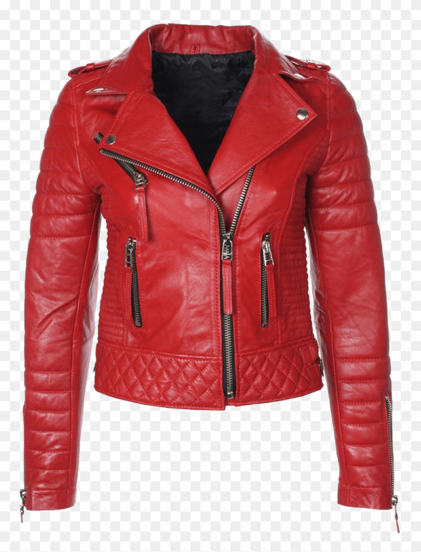 779x1041 Red Leather Jacket Pic Boda Skins Red Kay Michaels, Clothing, Apparel, Coat HD PNG Download