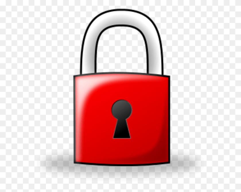 600x609 Red Lock Clipart Transparent, Security HD PNG Download