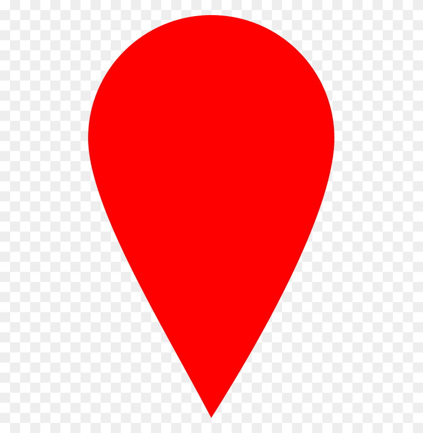 489x800 Red Map Locator Marker Clipart Icon Love Heart, Plectrum, Balloon, Ball HD PNG Download