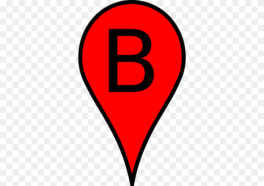 342x593 Red Map Marker PNG