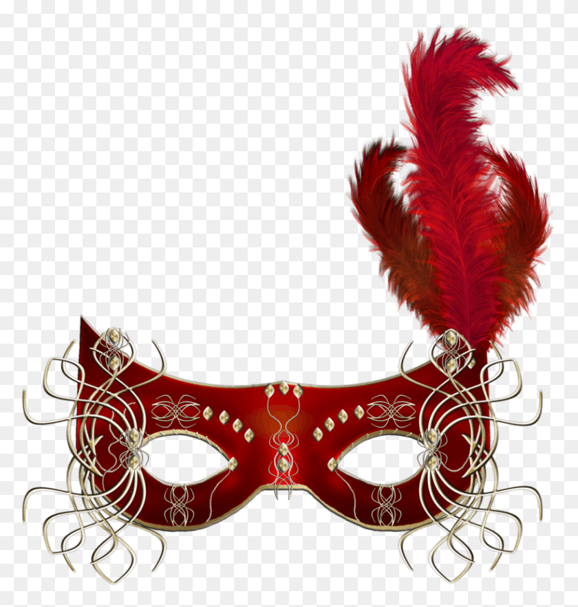 818x864 Red Masquerade Mask, Crowd, Parade, Costume HD PNG Download