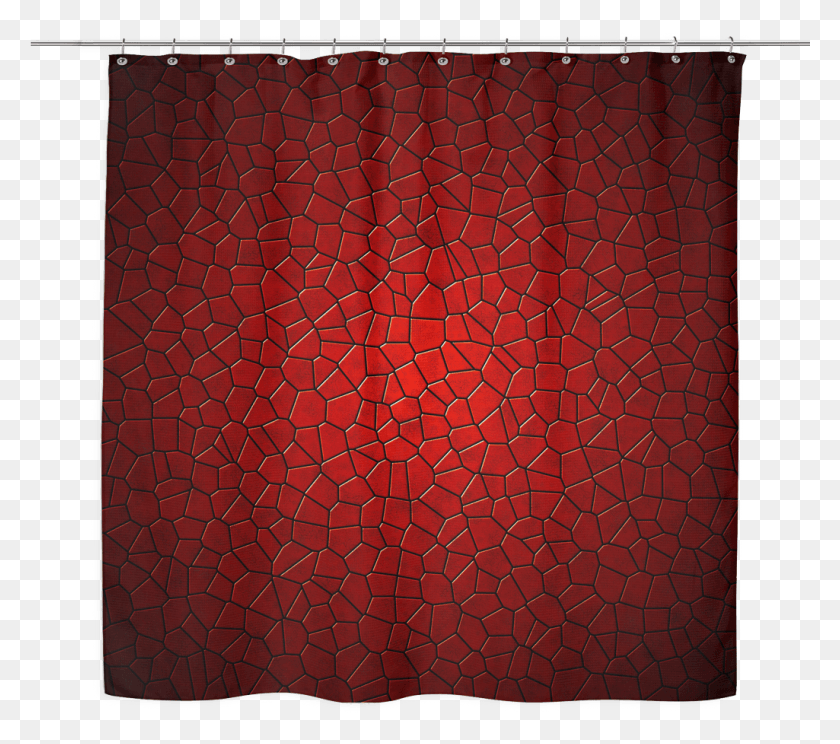 1025x899 Red Mosaic Shower Curtain Window Valance, Rug, Shower Curtain HD PNG Download