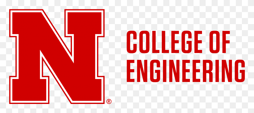 1978x801 Red N To Left Of 2 Line College Of Engineering Word Transparent University Of Nebraska Logo, Text, Symbol, Trademark HD PNG Download