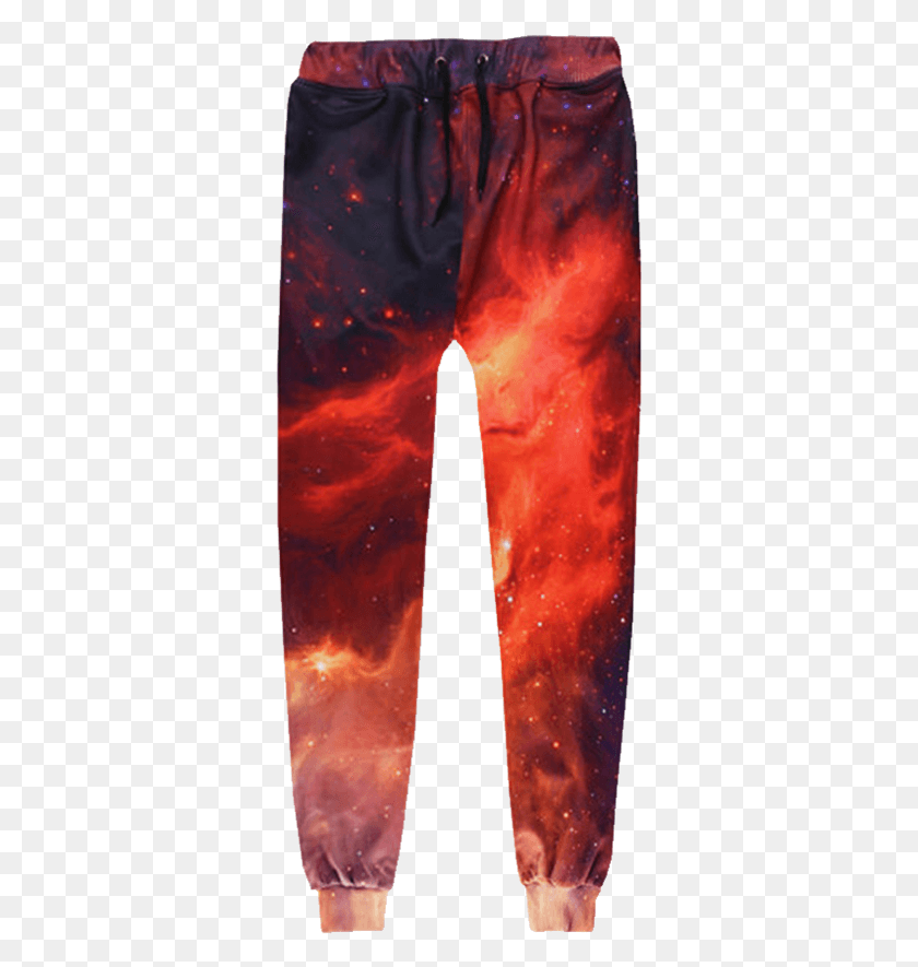335x825 Red Nebula Joggers Galaxy Pants, Outer Space, Astronomy, Universe HD PNG Download