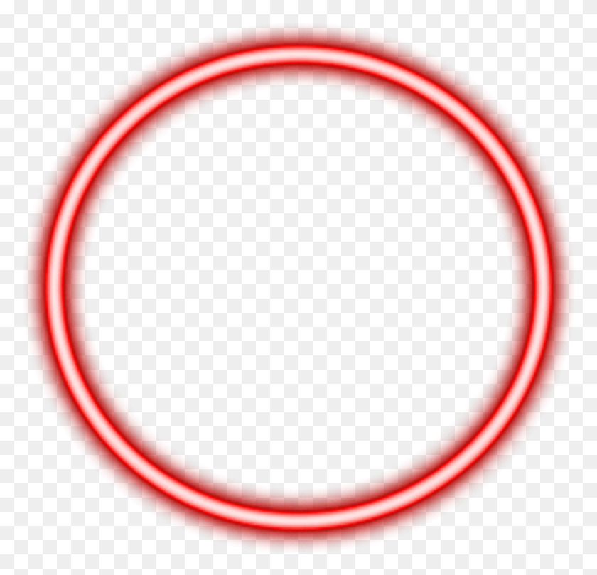 902x867 Red Neon Circle Border Freetoedit Circle, Moon, Outer Space, Night HD PNG Download