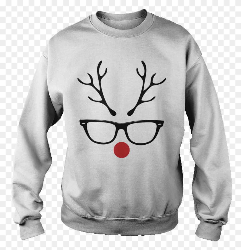 972x1011 Red Nose, Clothing, Apparel, Sweatshirt HD PNG Download