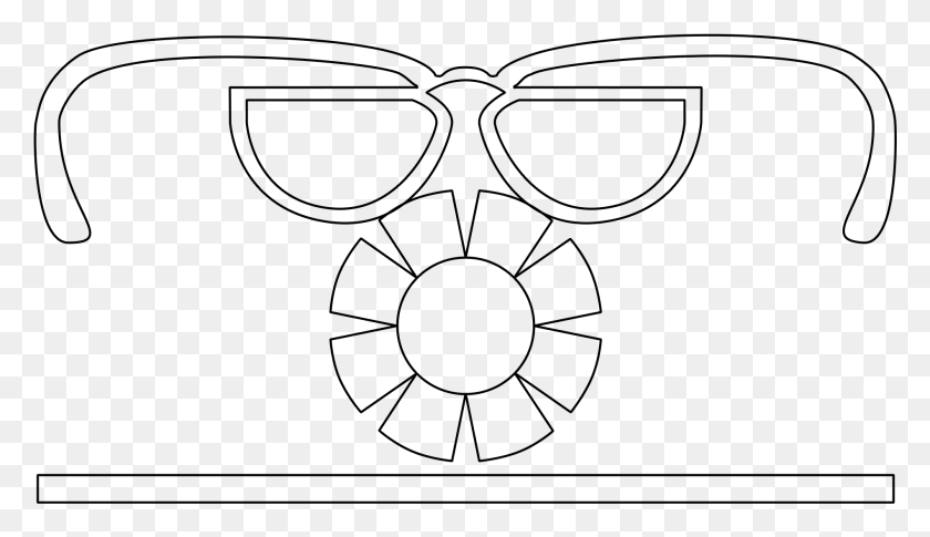 1897x1034 Red Nose Mask For Kids Blank Background Line Art, Gray, World Of Warcraft HD PNG Download