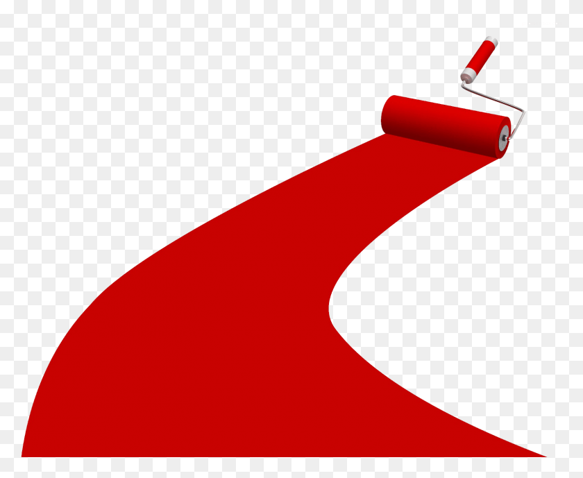 1586x1279 Red Paint Roller Paint Roller With Paint, Fashion, Premiere, Red Carpet HD PNG Download