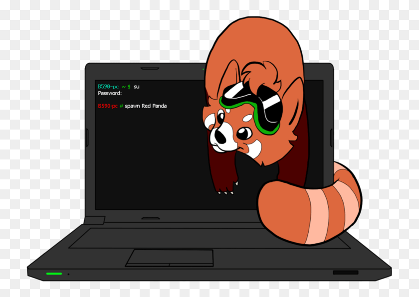 735x536 Red Panda By Chess Man Netbook, Computer, Electronics, Pc HD PNG Download