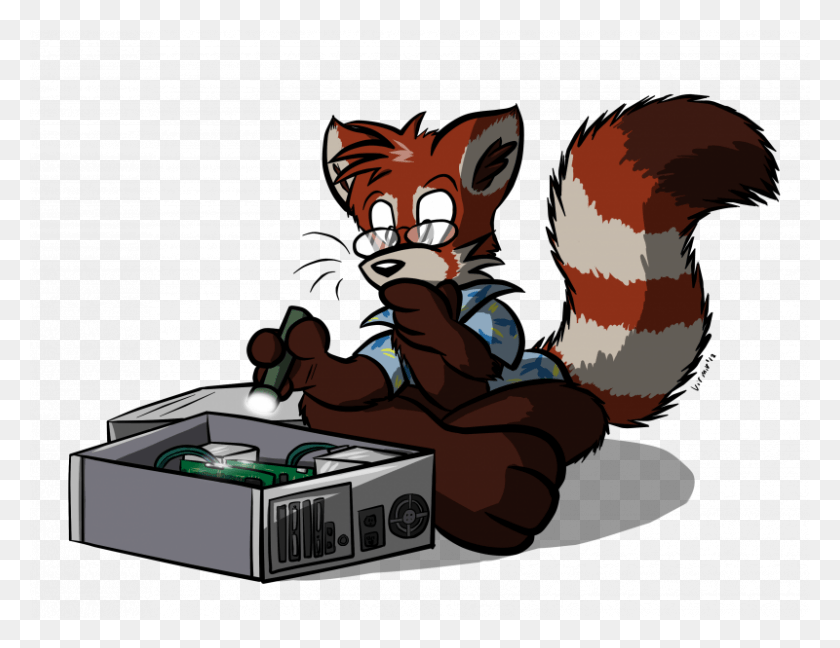 800x604 Red Panda Computer, Person, Human, Electronics HD PNG Download