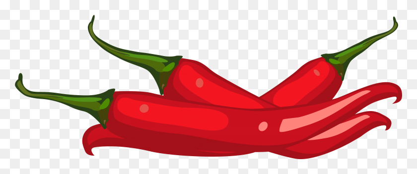 7767x2899 Red Peppers Clip Art, Plant, Vegetable, Food HD PNG Download