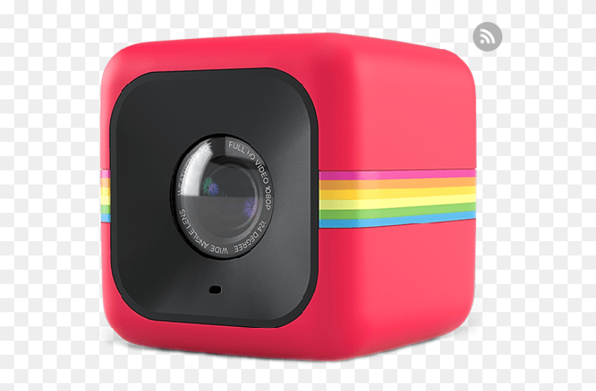 576x491 Красный Поляроидный Куб, Фотоаппарат, Электроника, Цифровая Камера Hd Png Скачать