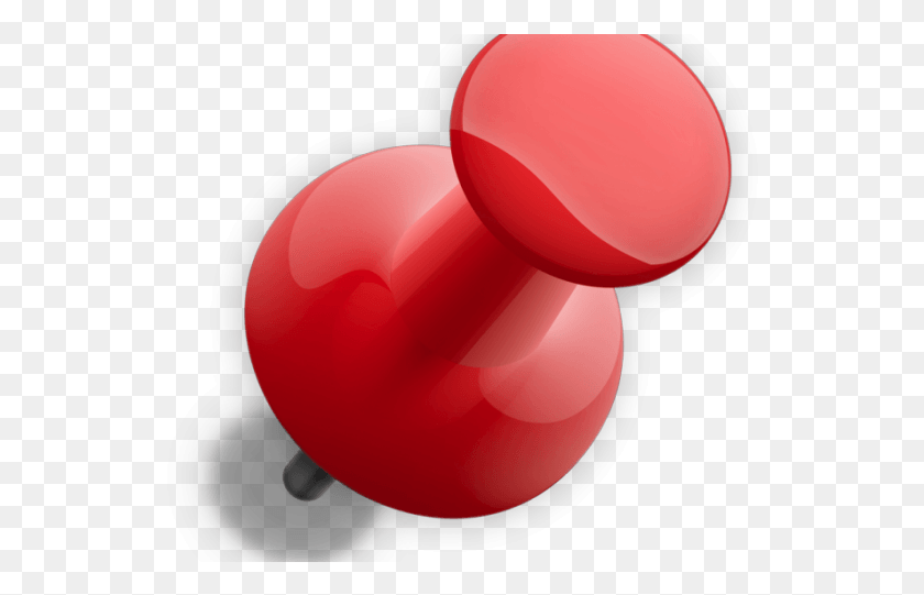 538x481 Red Push Pin Transparent Board Pin, Balloon, Ball HD PNG Download