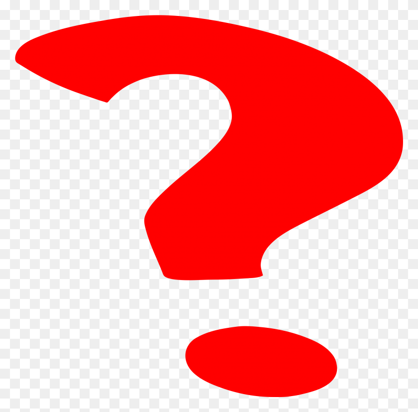 1951x1920 Red Question Mark Question Mark Gif, Label, Text, Symbol HD PNG Download