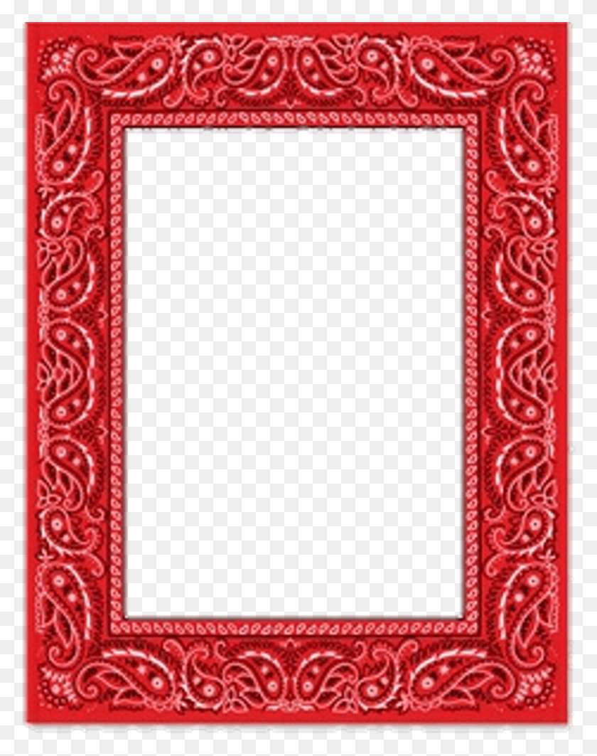 796x1024 Descargar Png Redbandana Bandana Bandanas Blood Bloods Red Bandana Border Clip Art, Alfombra, Texto, Sombrero Hd Png