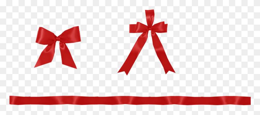 1201x483 Red Ribbon Bow, Text, Symbol, Gift HD PNG Download