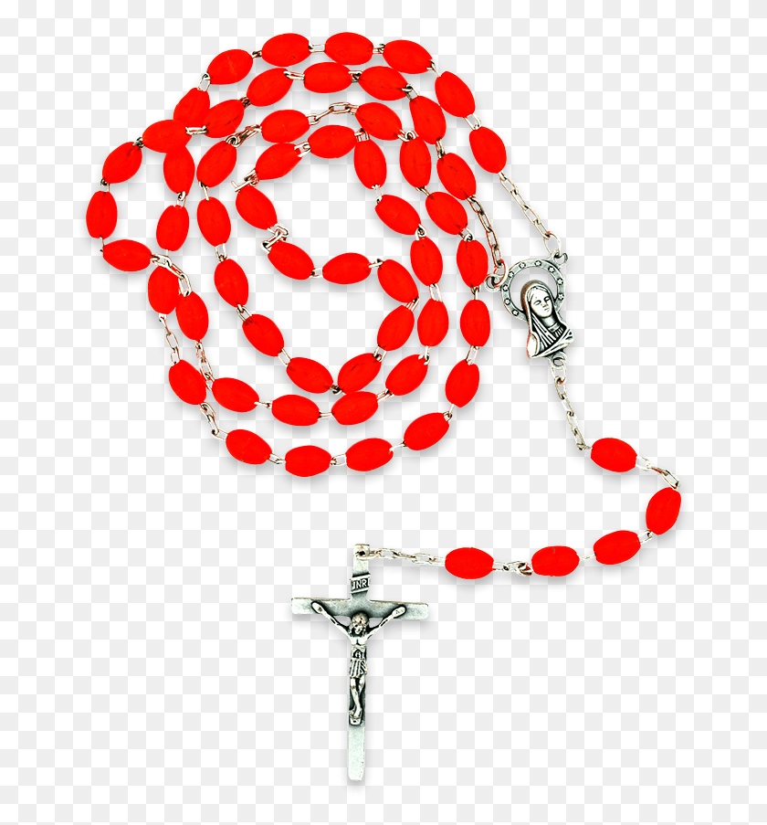 675x843 Red Rosary Beads Christian Cross, Accessories, Accessory, Cross HD PNG Download
