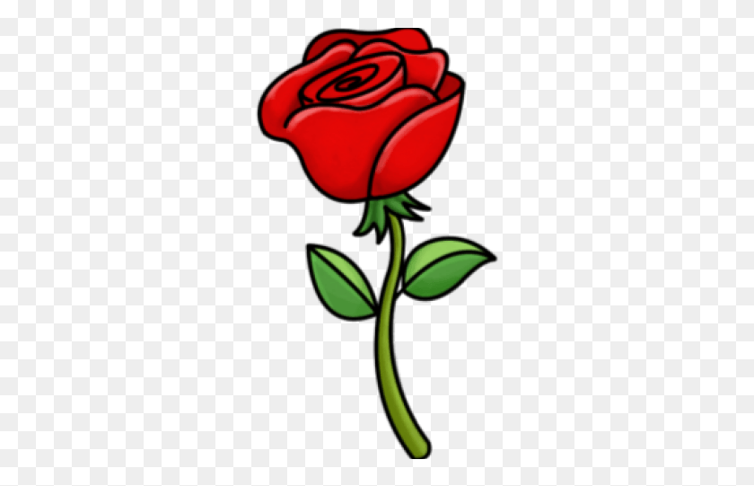 273x481 Red Rose Cartoon Cartoon Picture Of Rose, Flower, Plant, Blossom Descargar Hd Png