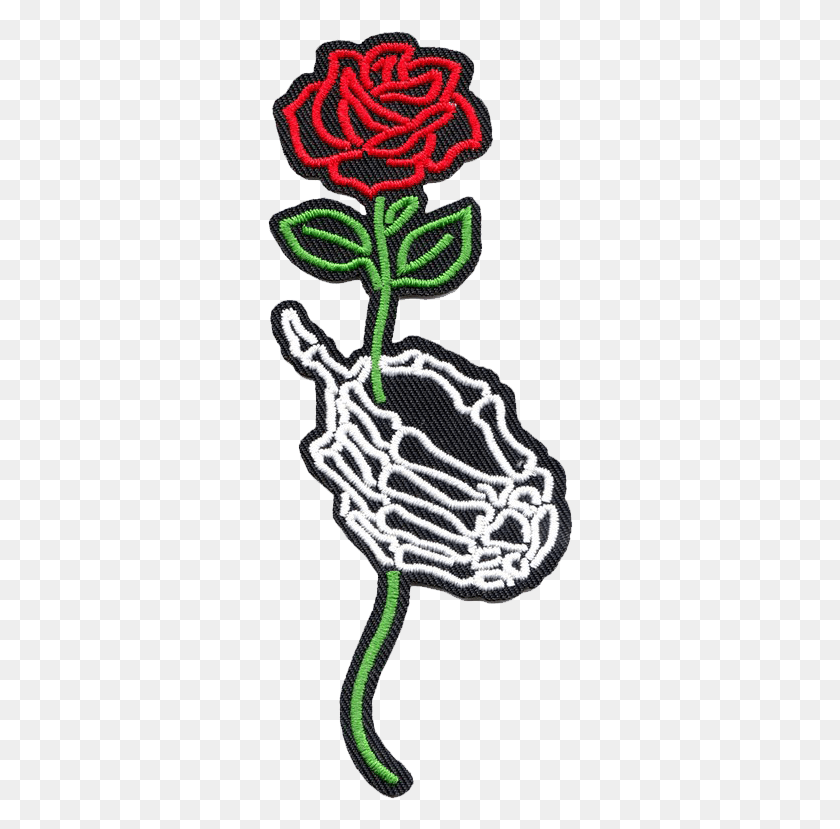 306x769 Red Rose Stick Sticker Tumblr Freetoedit Hand Holding A Rose, Snake, Reptile, Animal HD PNG Download