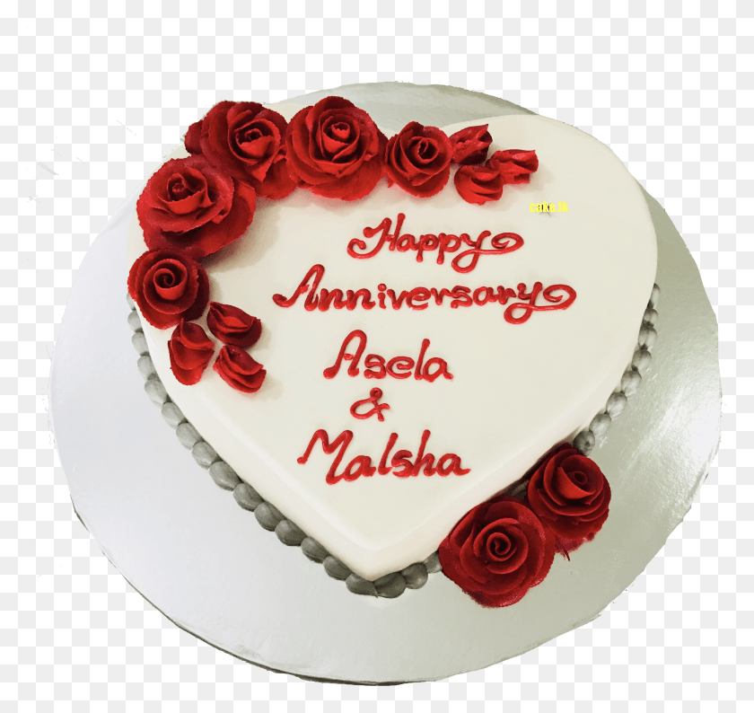 2755x2595 Red Roses Anniversary Cake Birthday Cake HD PNG Download