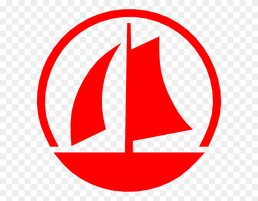 600x595 Red Sailboat Clipart, Logo, Symbol, Trademark HD PNG Download