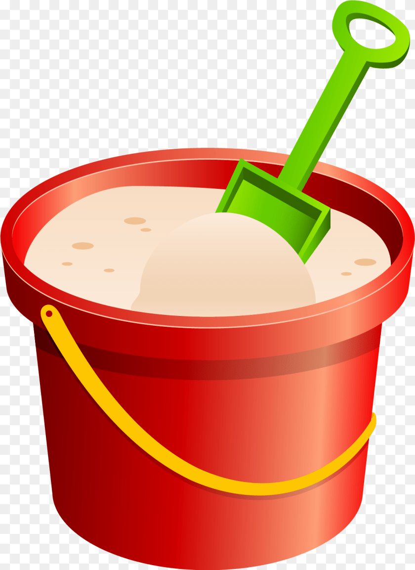 1183x1624 Red Sand Bucket And Green Shovel Bucket And Spade Clipart, Cream, Dessert, Food, Ice Cream PNG