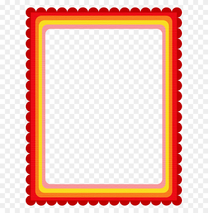 631x800 Red Scallops Boarders And Frames Clip Art Pictures Gift Tag, Text, Screen, Electronics HD PNG Download