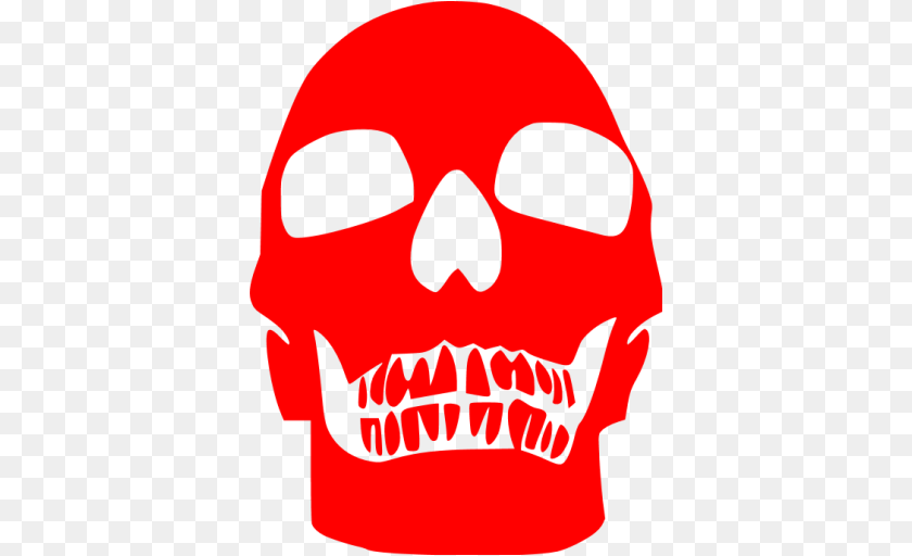 Red Skull Icon, Head, Person, Face Transparent PNG