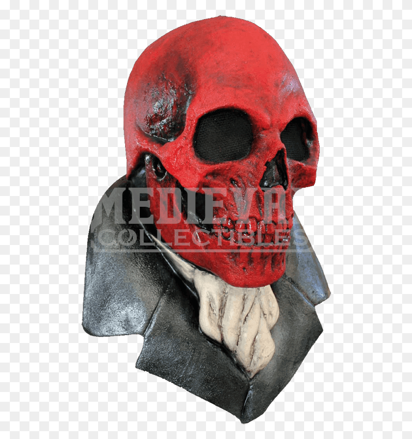 510x836 Red Skull Mask, Helmet, Clothing, Apparel HD PNG Download