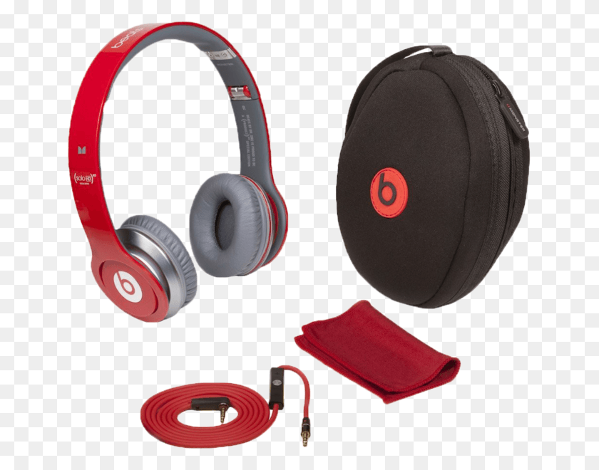 649x600 Descargar Png Red Solo Beats By Dre Pack Fone Beats Dr Dre, Electrónica, Ratón, Hardware Hd Png