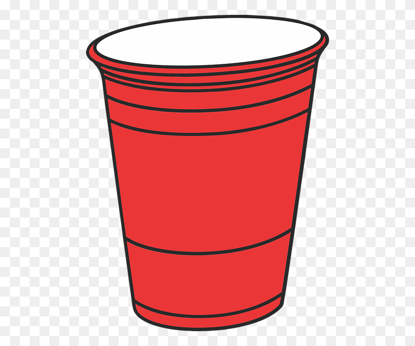 492x640 Red Solo Cup Svg, Bucket, Pot HD PNG Download