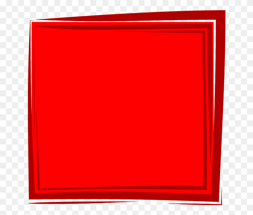 662x654 Red Square Clipart Red Background, Mailbox, Letterbox, First Aid HD PNG Download