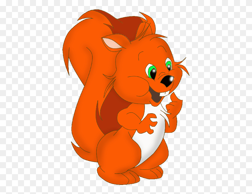 425x586 Red Squirrel Clipart Climbing Tree Cute Squirrel Cartoon Transparent, Animal, Mammal, Wildlife HD PNG Download