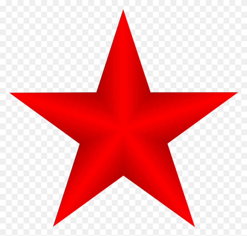 894x852 Red Star Clipart Stock Illustration, Cross, Symbol, Star Symbol HD PNG Download