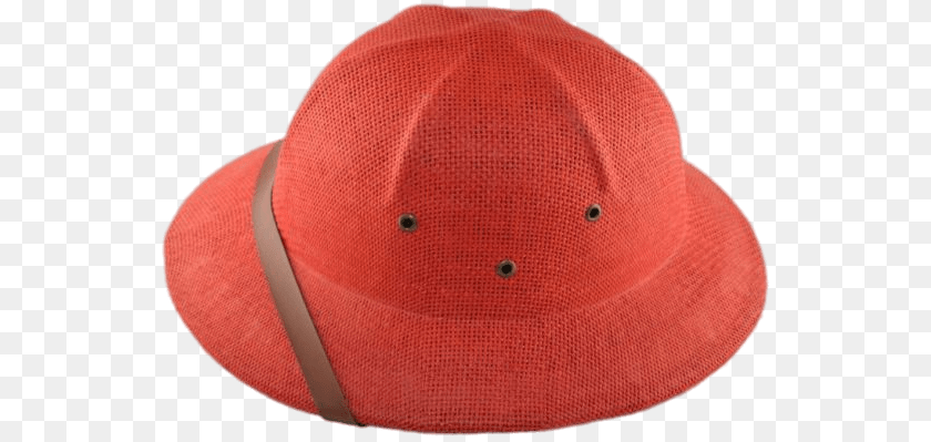 Red Straw Pith Helmet, Clothing, Hardhat, Hat, Sun Hat Clipart PNG