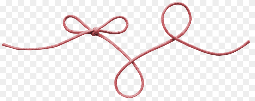 Red String Bow Clipart, Knot PNG