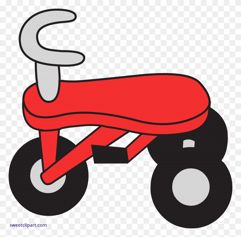 5031x4947 Descargar Png Rojo Sweet Clip Art Free Clip Art Triciclo, Vehículo, Transporte, Cortadora De Césped Hd Png
