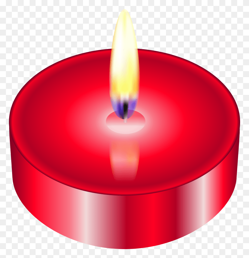 7642x7941 Red Tealight Clip Art HD PNG Download