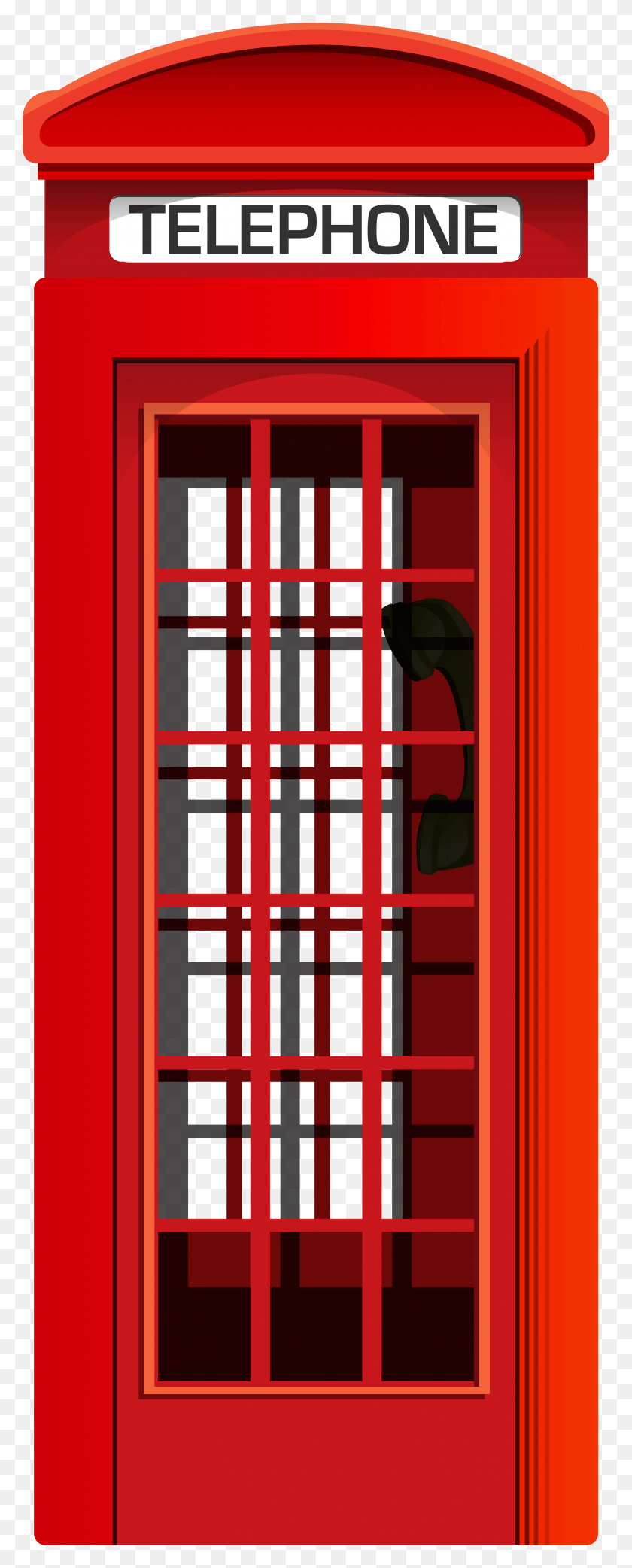 3052x7922 Red Telephone Booth Clip Art Door, Phone Booth, Gas Pump, Pump HD PNG Download