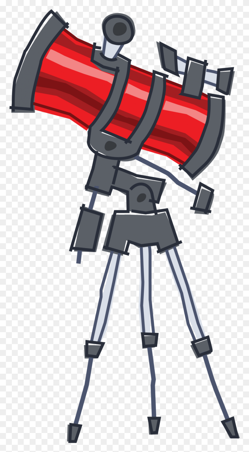 1056x1983 Red Telescope Illustration, Tripod, Bow, Cowbell HD PNG Download