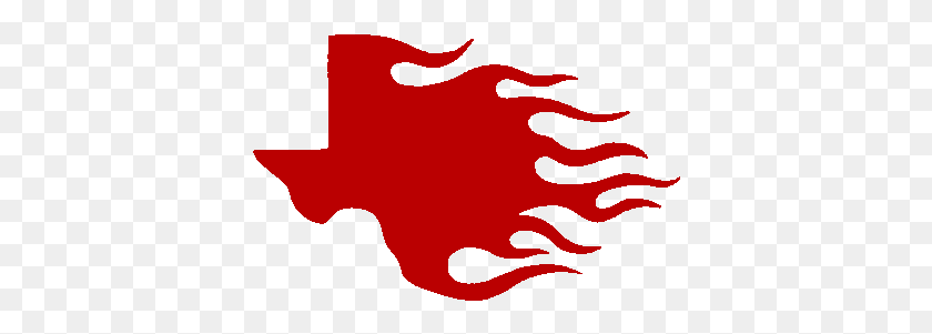386x241 Red Texas Flame 4 X 2 12 Светоотражающая Виниловая Наклейка Texas Star, Растение, Сладости, Еда Png Скачать