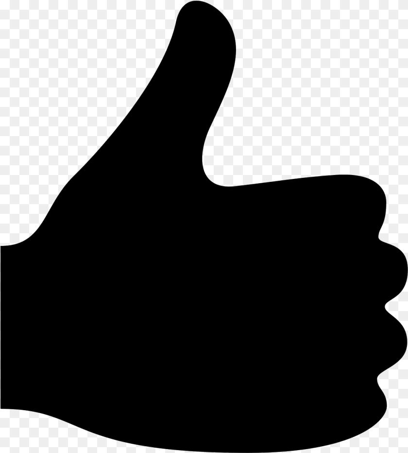 1146x1271 Red Thumbs Up Icon, Gray Sticker PNG
