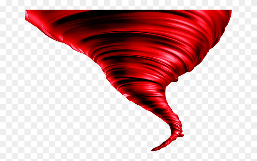 677x466 Descargar Png Tornado Rojo Tornado Rojo Sin Fondo, Ornamento, Patrón, Fractal Hd Png