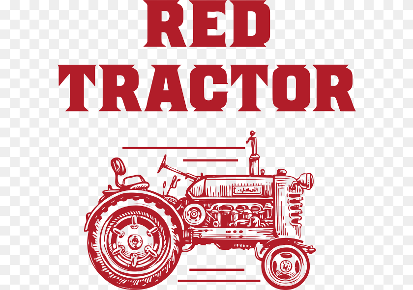 608x591 Red Tractor Logo Red Tractor Cabernet Franc, Transportation, Vehicle, Bulldozer, Machine Clipart PNG