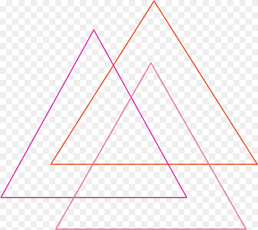 Red Triangle Triangle Triangle, Bow, Weapon Sticker PNG
