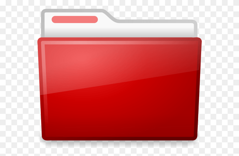 579x488 Red Ubuntu Folder Clip Arts, File Binder, File Folder, File HD PNG Download