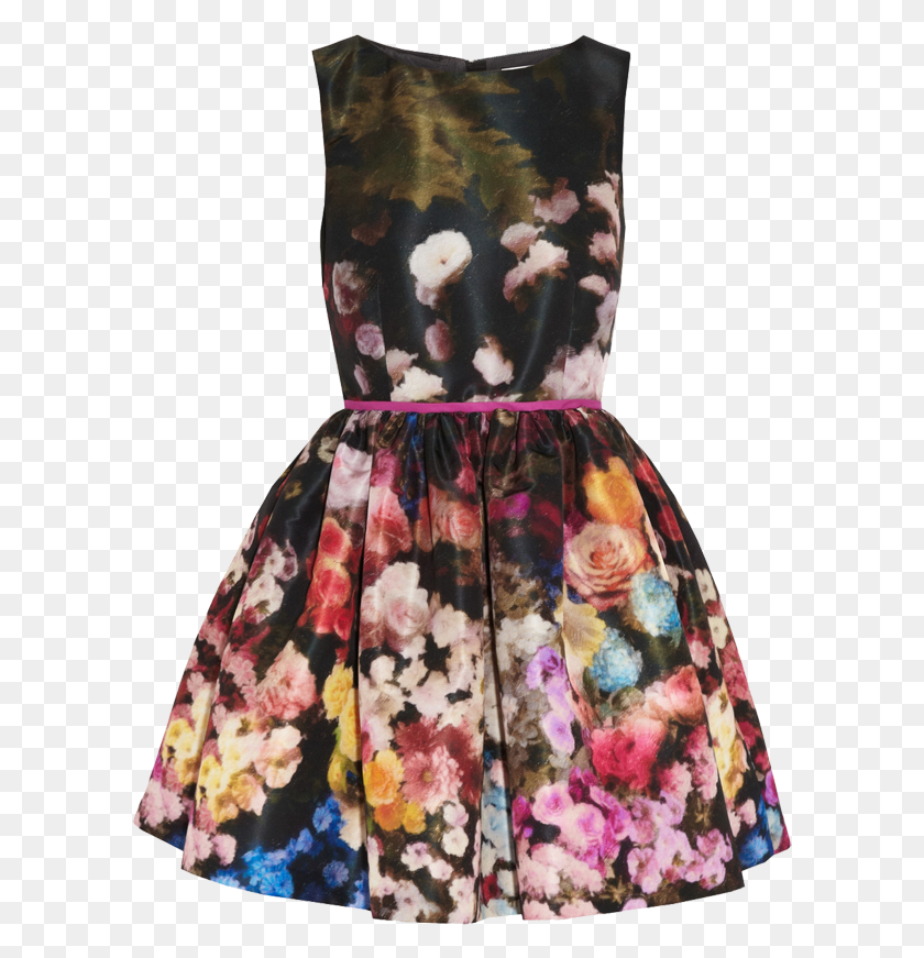 601x811 Red Valentino Floral Print Taffeta Dress Ariana Grande Cape Coat, Clothing, Apparel, Toy HD PNG Download